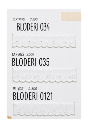 BRODERIE Y PASACINTAS -15 YARDAS